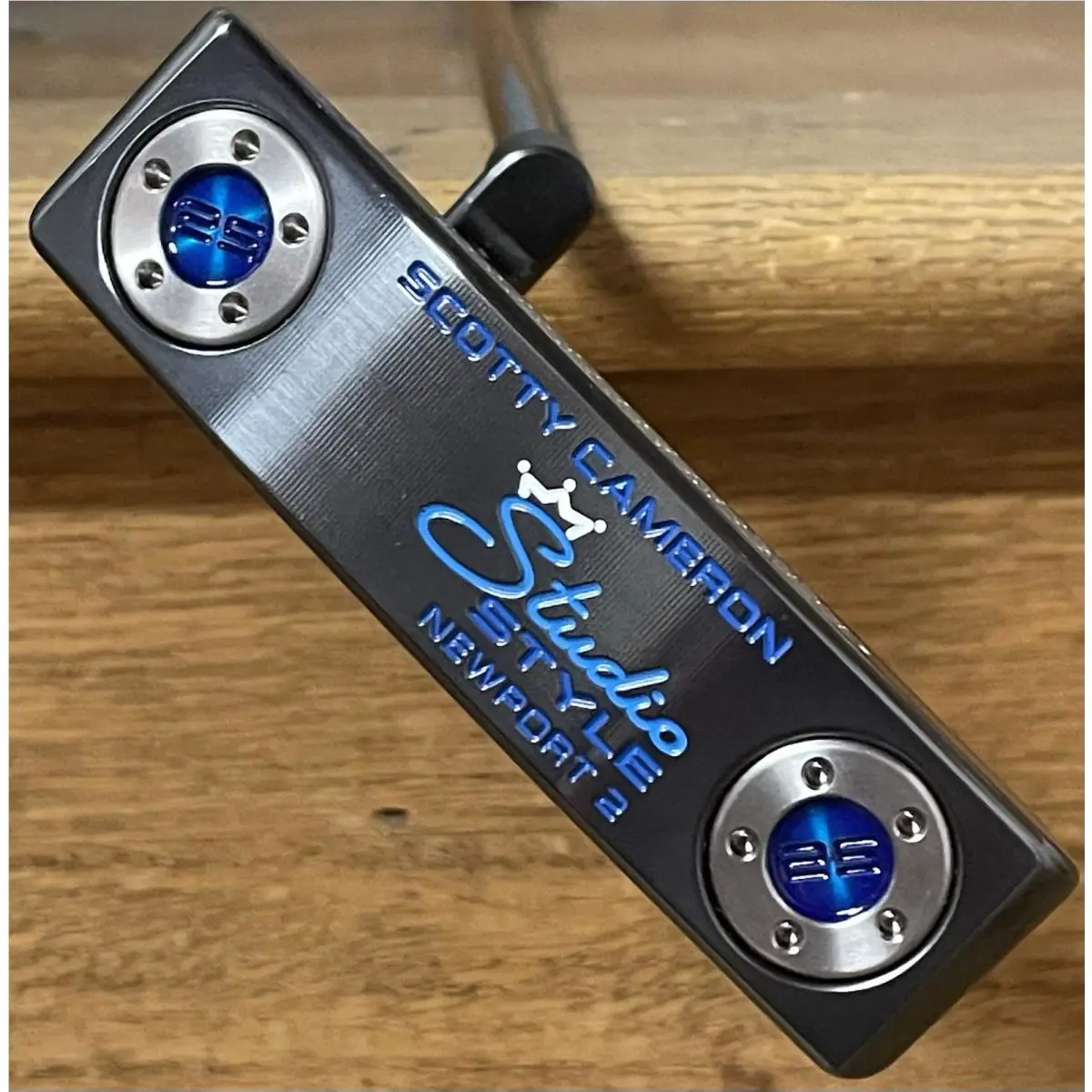 Scotty Cameron  - Studio Style Newport 2 - 2025 - Xtreme Dark Finish - DLC - Blue, Lie Angle: Black 2