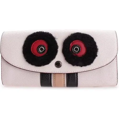 Coach Khaki Black Signature Slim Envelope Wallet
