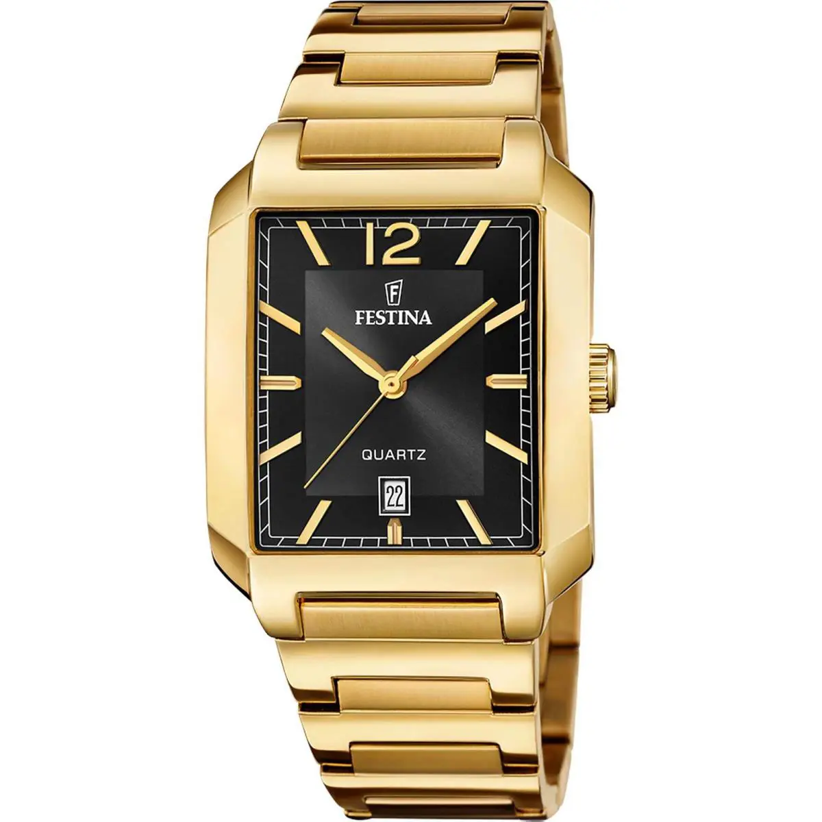 ON The Square Black / Stainless Steel Black Dial Wristwatch F20678-4 by Festina
