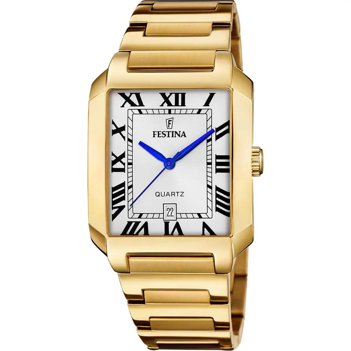 ON The Square White / Stainless Steel White Dial Wristwatch F20678-1 by Festina