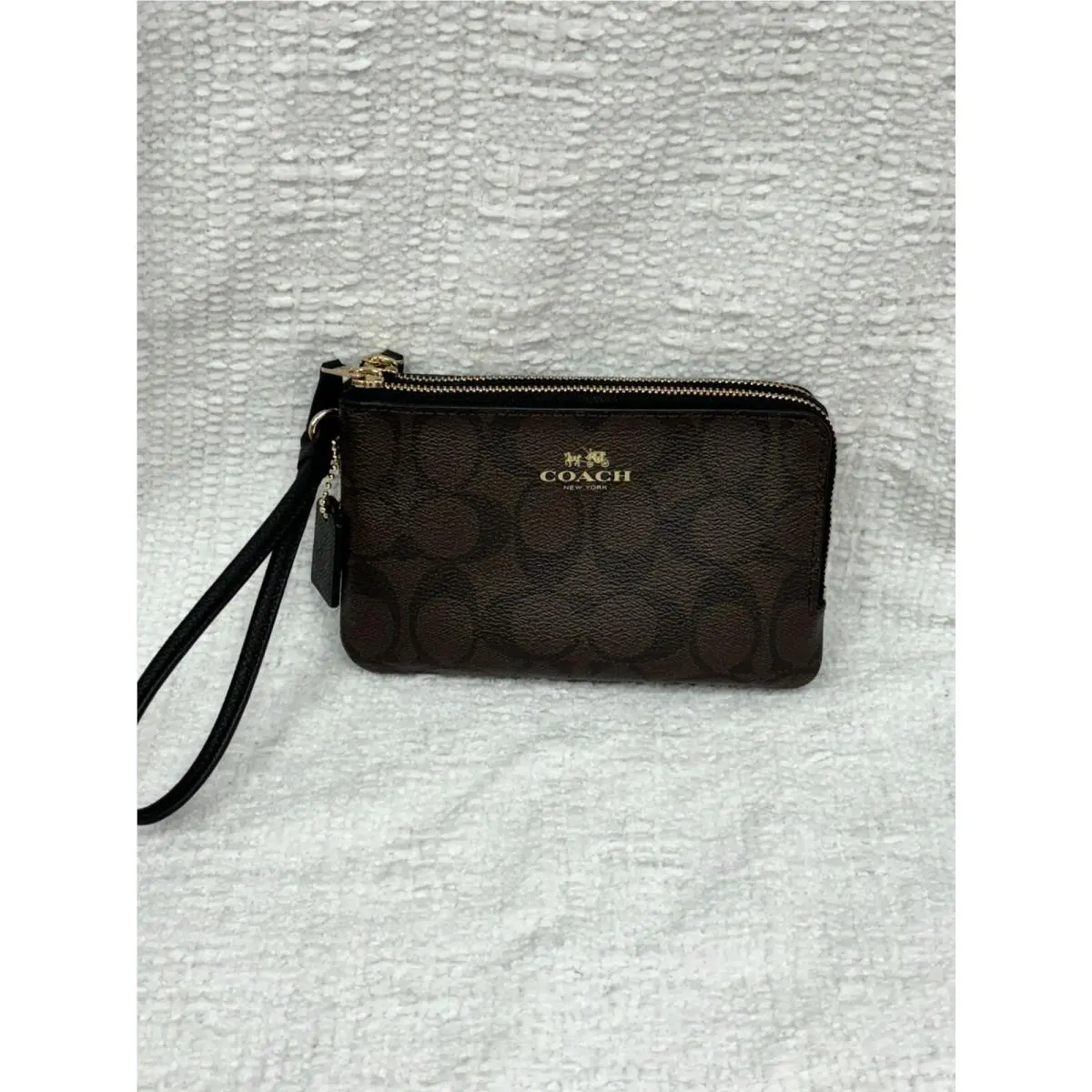 Coach Brown Wristlet Wallet Size S 46935