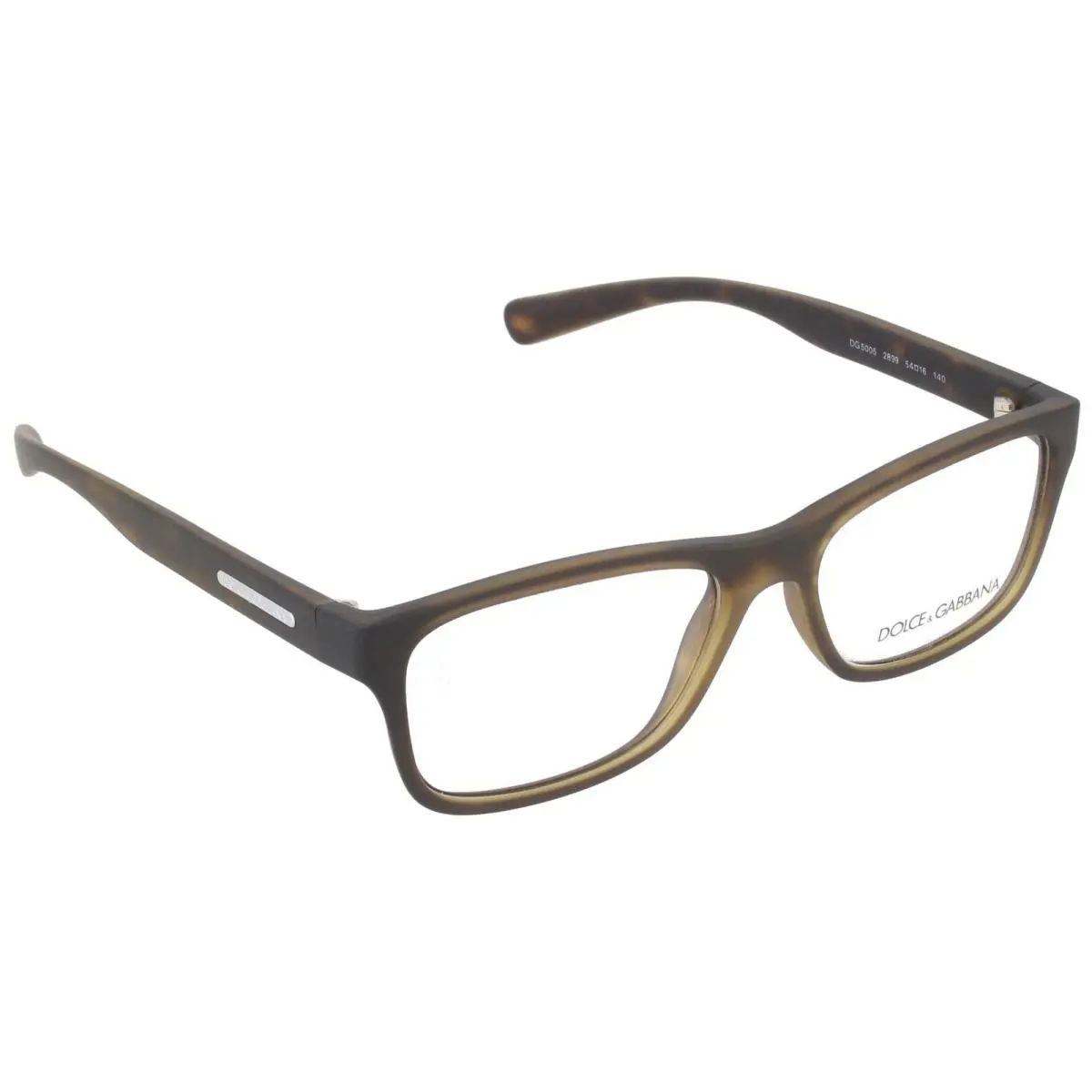 Dolce Gabbana Young Coloured DG5005 Eyeglass Frames 2899-54 - Crystal/havana Rub