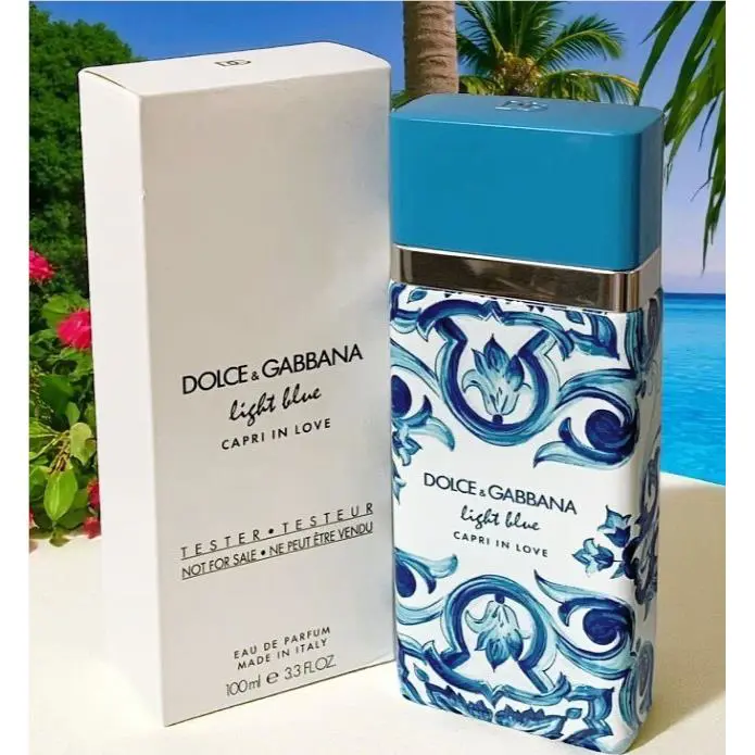 Dolce and Gabbana Light Blue Capri In Love Edp Spray For Women 3.4oz White Box