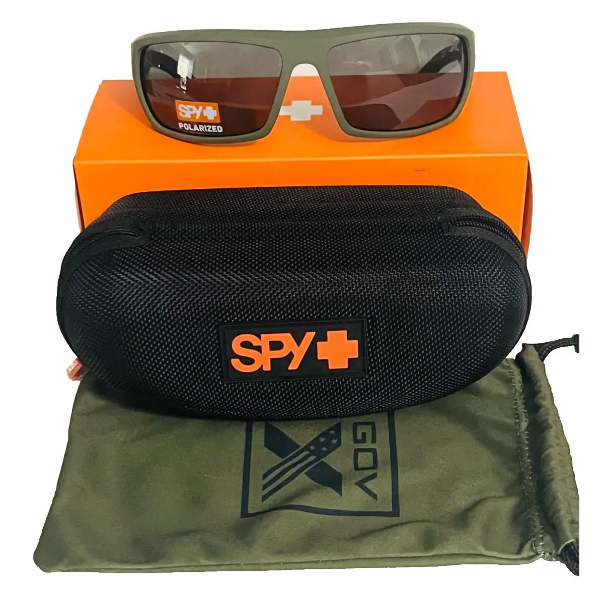 Spy Optic Bounty Sos / Gov Matte Olive Happy Gray Green Polarized
