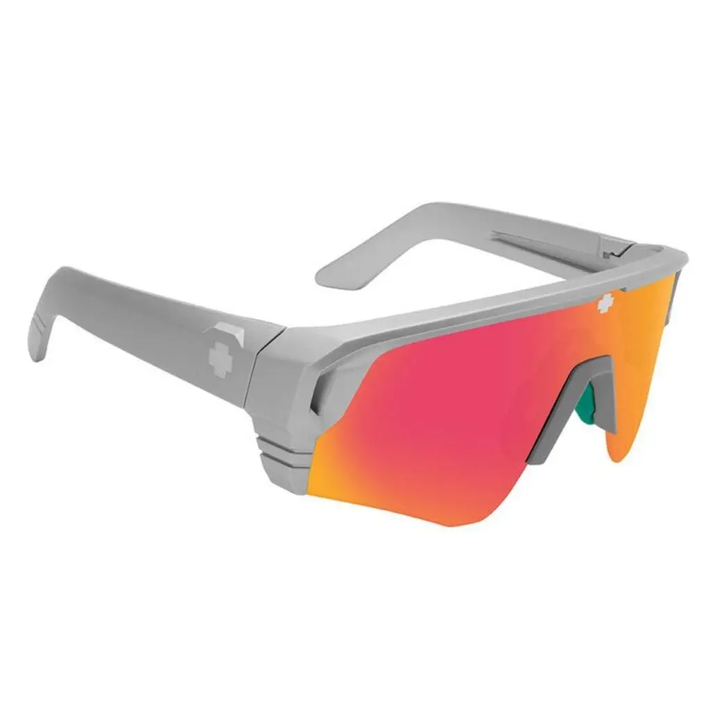 Spy Optic Monolith Speed Sunglasses - Silver / Happy Gray Green Pink Mirror - Frame: Silver, Lens: Happy Gray Green Pink Mirror