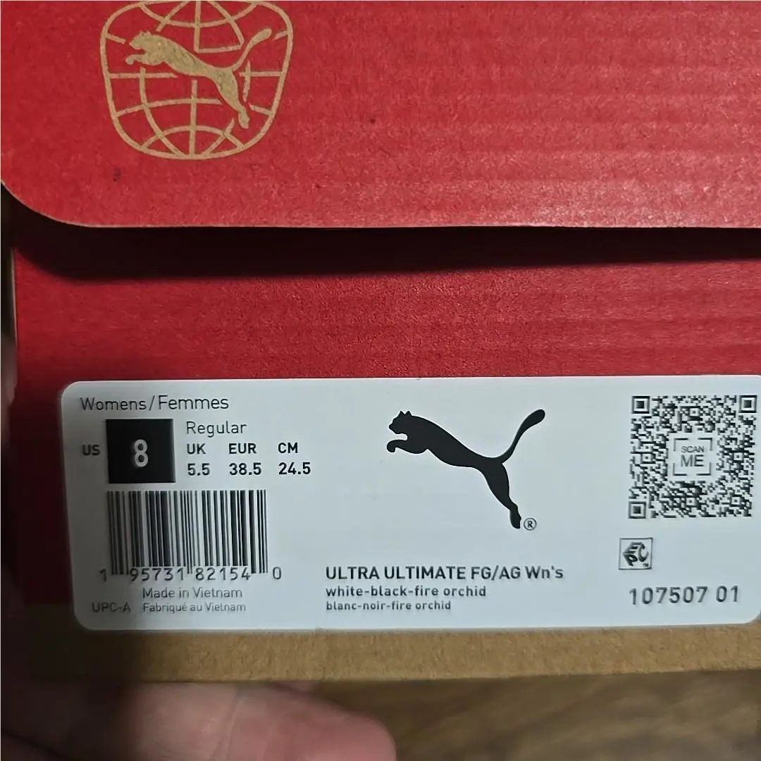 Puma shoes - Puma Ultra Ultimate FG AG - 107507-01 - White/Black/Fire Orchid (UPC: 195731821373) 6