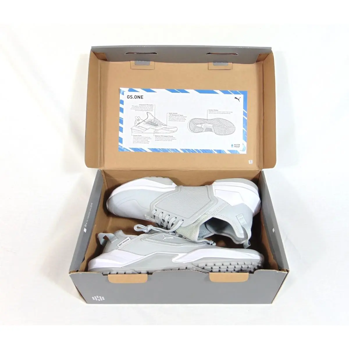Puma shoes - Puma GS One - One - 195405 05 - Light Gray & White (UPC: 195100150714) 5