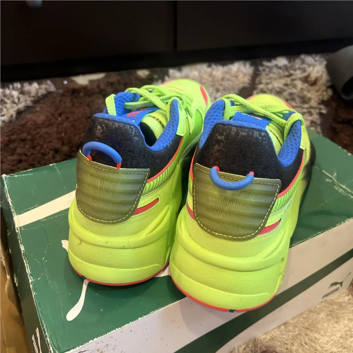 Puma shoes - PUMA RS-X - 384655-01 - Green, Manufacturer: Green Glare/Bluemazing 2