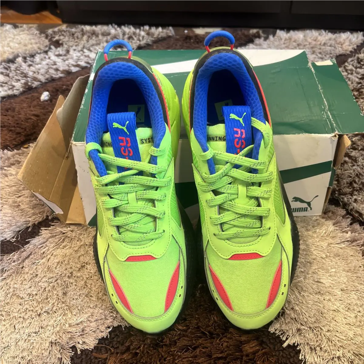 Puma shoes - PUMA RS-X - 384655-01 - Green, Manufacturer: Green Glare/Bluemazing 3
