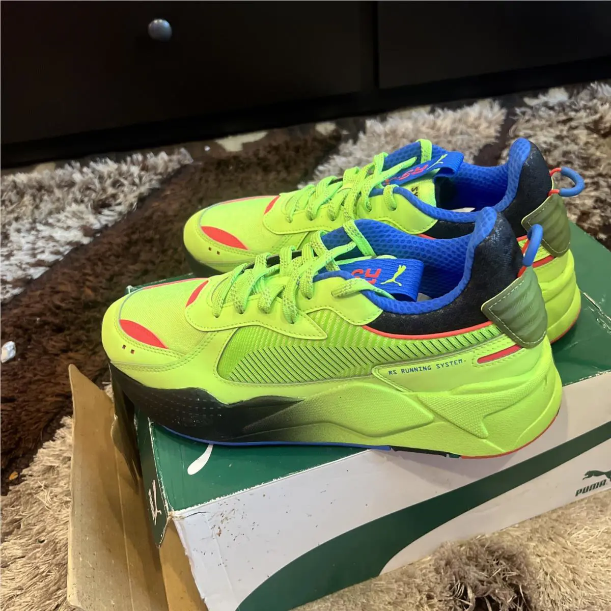 Puma shoes - PUMA RS-X - 384655-01 - Green, Manufacturer: Green Glare/Bluemazing 4