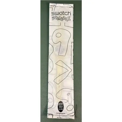 IN Packaging Vintage 1993 Rare  Watch Scribble Model GZ124 by Swatch