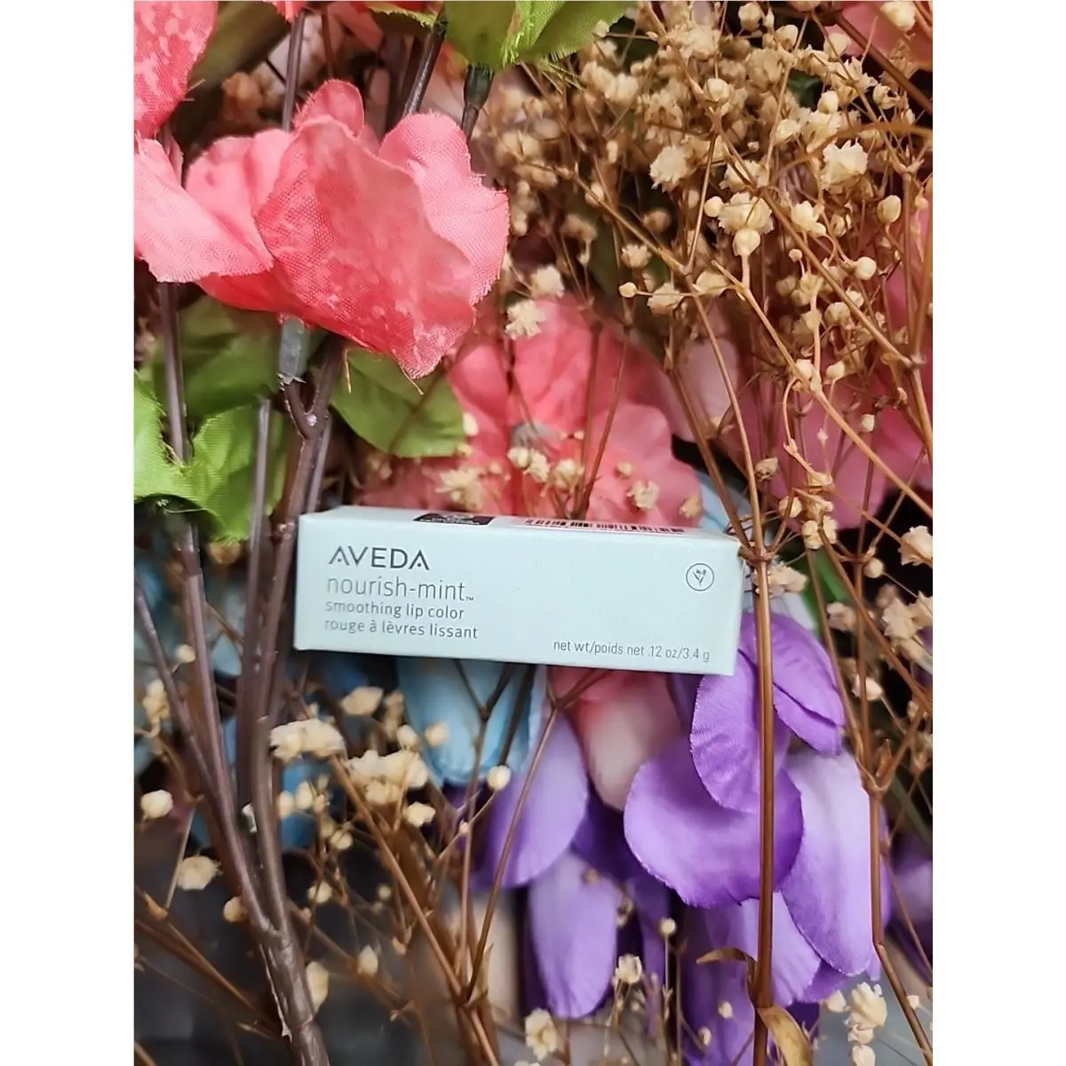 Aveda Nourish-mint Smoothing Lip Color 961 Poppy Ember Pink