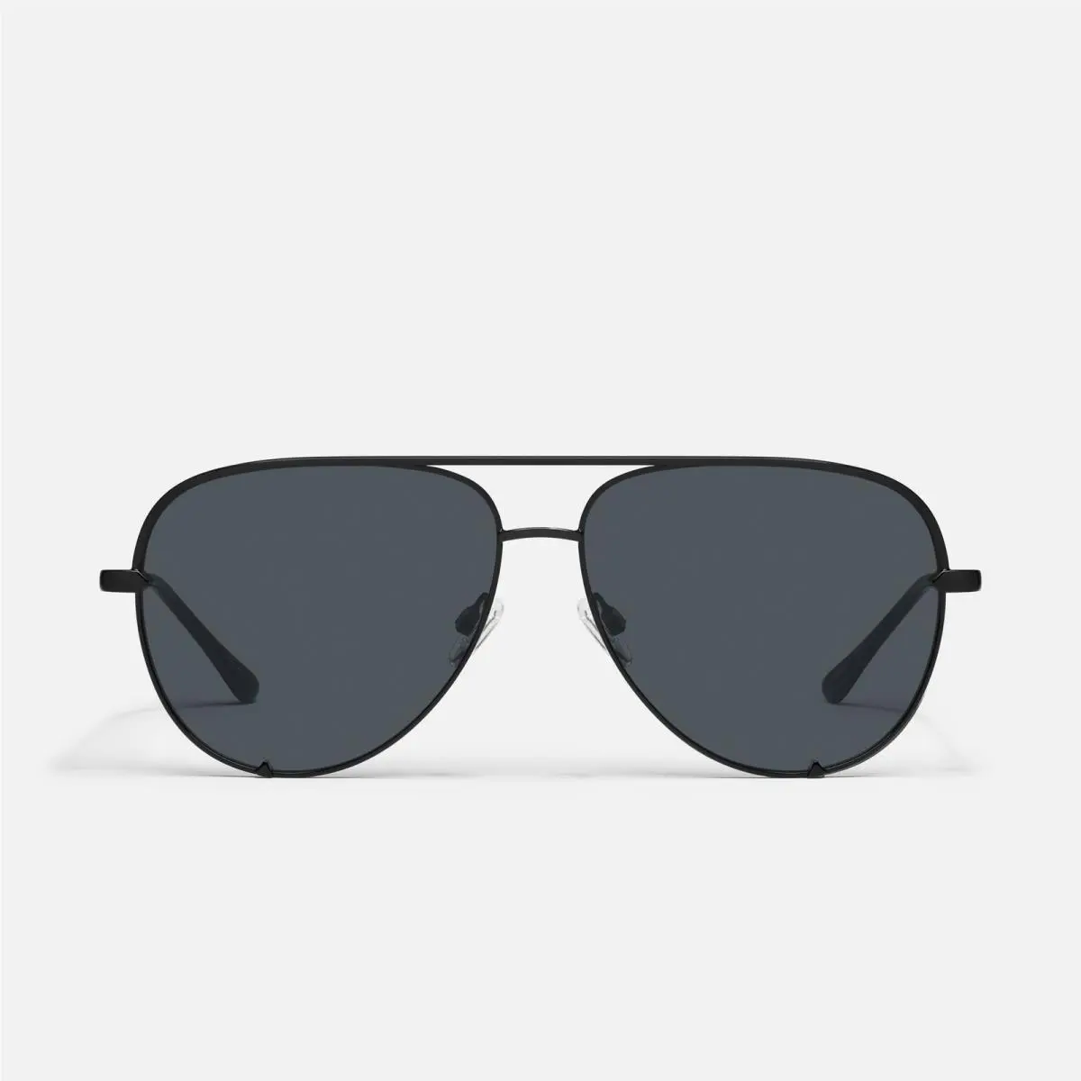 Quay Australia High Key Aviator Sunglasses Authorized Quay Retailer Black Frame / Smoke Lens by QUAY
