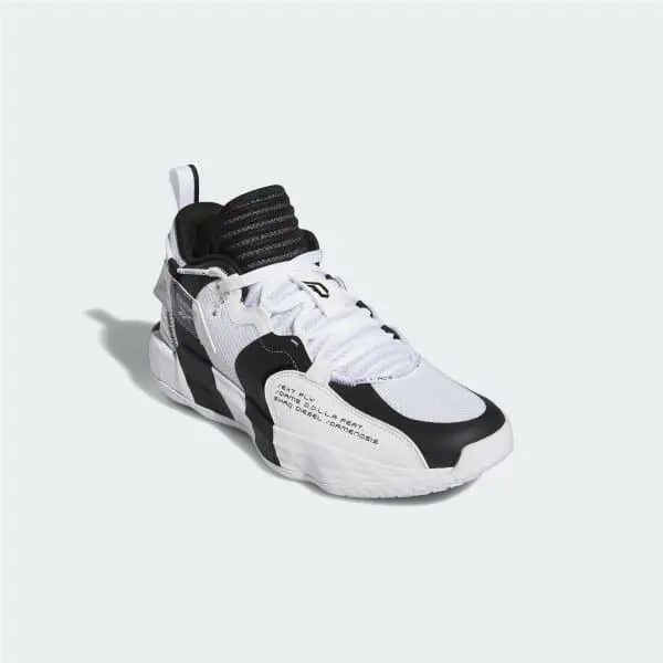 Adidas Men`s Dame Damenosis Basketball Sneaker H00427 Black/white/red/blue 7