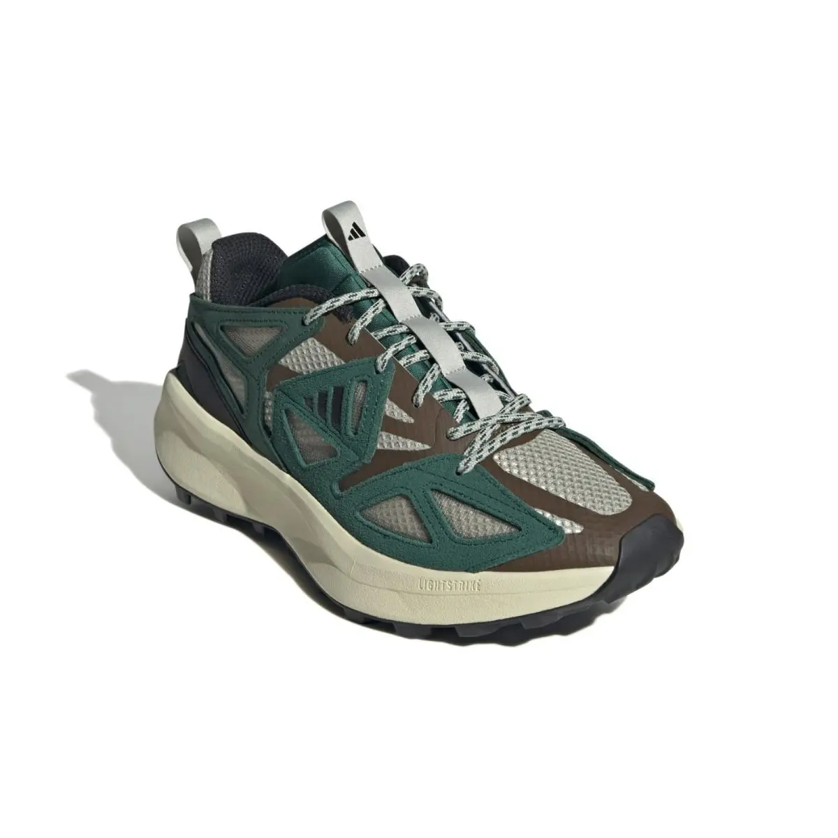 Size 10.5 - Adidas Kantai Trail Putty Grey Collegiate Green . New. Men 9.5 13