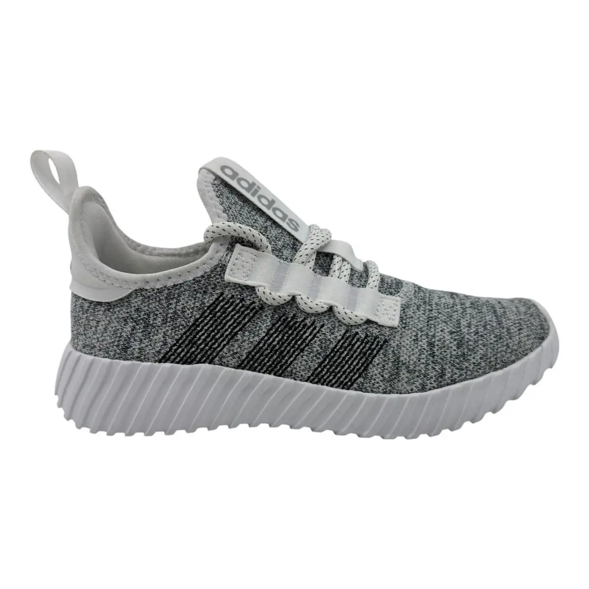 Adidas Kaptir Flow Cloud White Core Black Womens Athletic Sneaker - Gray, Manufacturer: Cloud White Core Black