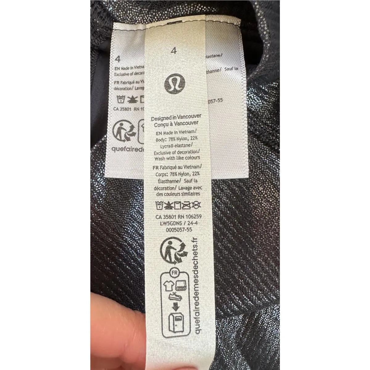 Lululemon clothing - G11 - Silver 3