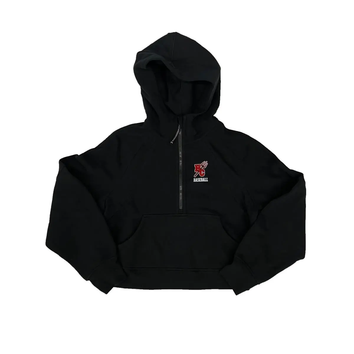 Lululemon Hinsdale Central Scuba Oversized Half-zip Hoodie Womens Xs/s Black