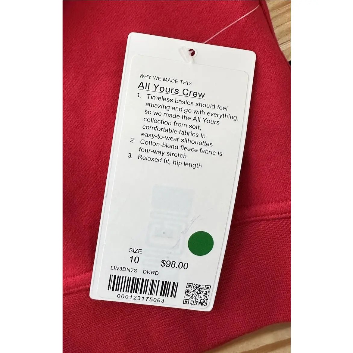 Lululemon clothing - Red 2