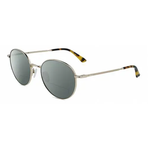 CK21127S Unisex Polarized Bifocal Sunglass Gold Tortoise Brown 54mm Grey by Calvin Klein