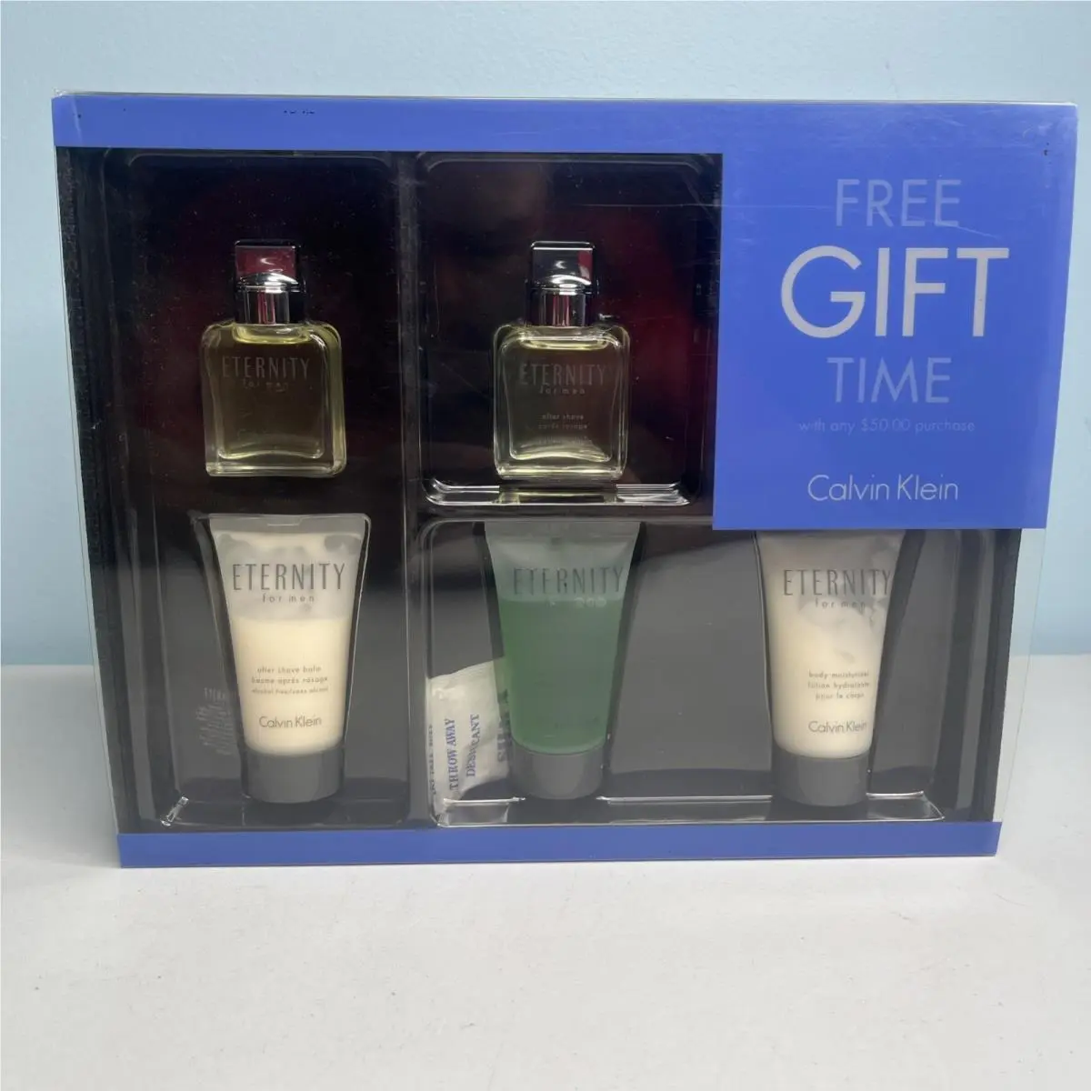 Calvin Klein Eternity For Men Gift Set - Cologne Aftershave Body Wash Lotion