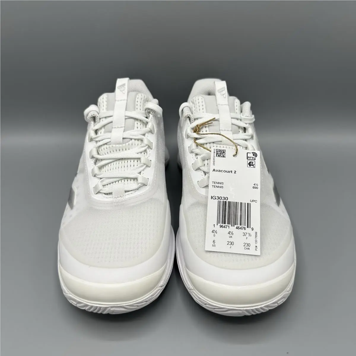 Adidas shoes - adidas Avacourt - Avacourt - IG3030 - White, Manufacturer: Cloud White/Silver Metallic/Grey One (UPC: 196471464691) 0