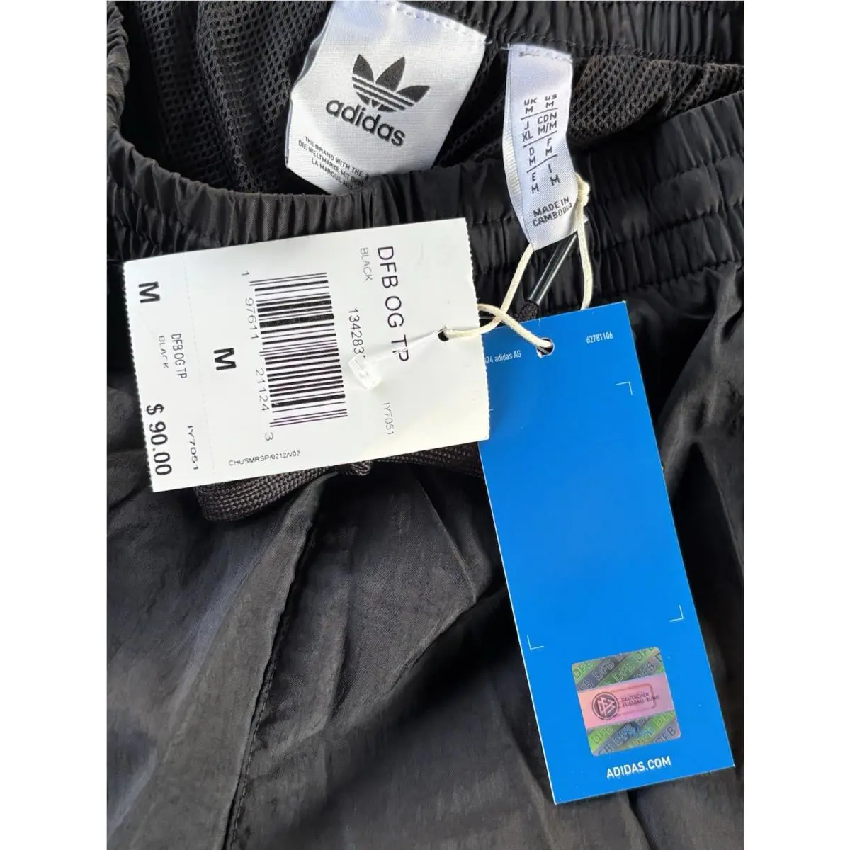 Adidas clothing - adidas Germany Originals Track Tracksuit Bottoms - IY7051 - Black, Manufacture: Black 21