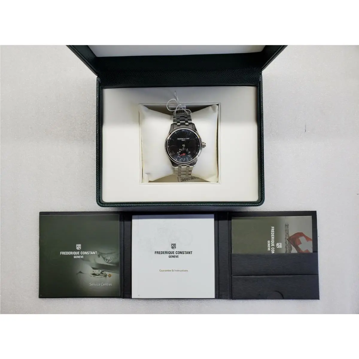 Horological Smartwatch Black Dial Mens Watch FC-285B5B6B by Frederique Constant