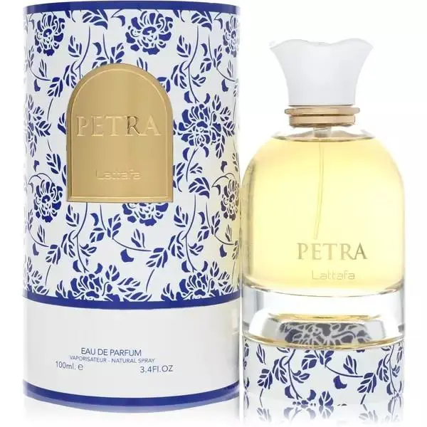 Petra by Lattafa Eau De Parfum Spray 3.4oz/100ml Unisex Floral Spicy Scent