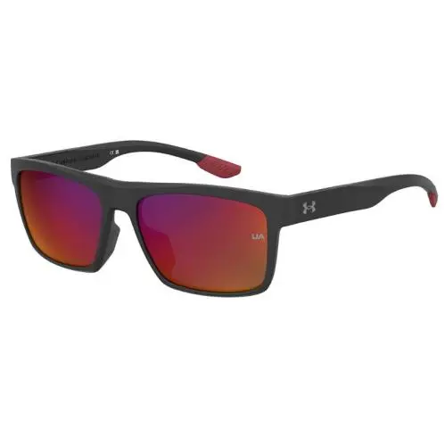 Under Armour UA Acetech/f Blxmi Matte Black Red/mi Grey IR Men`s Sunglasses - Frame: Matte Black Red, Lens: Grey