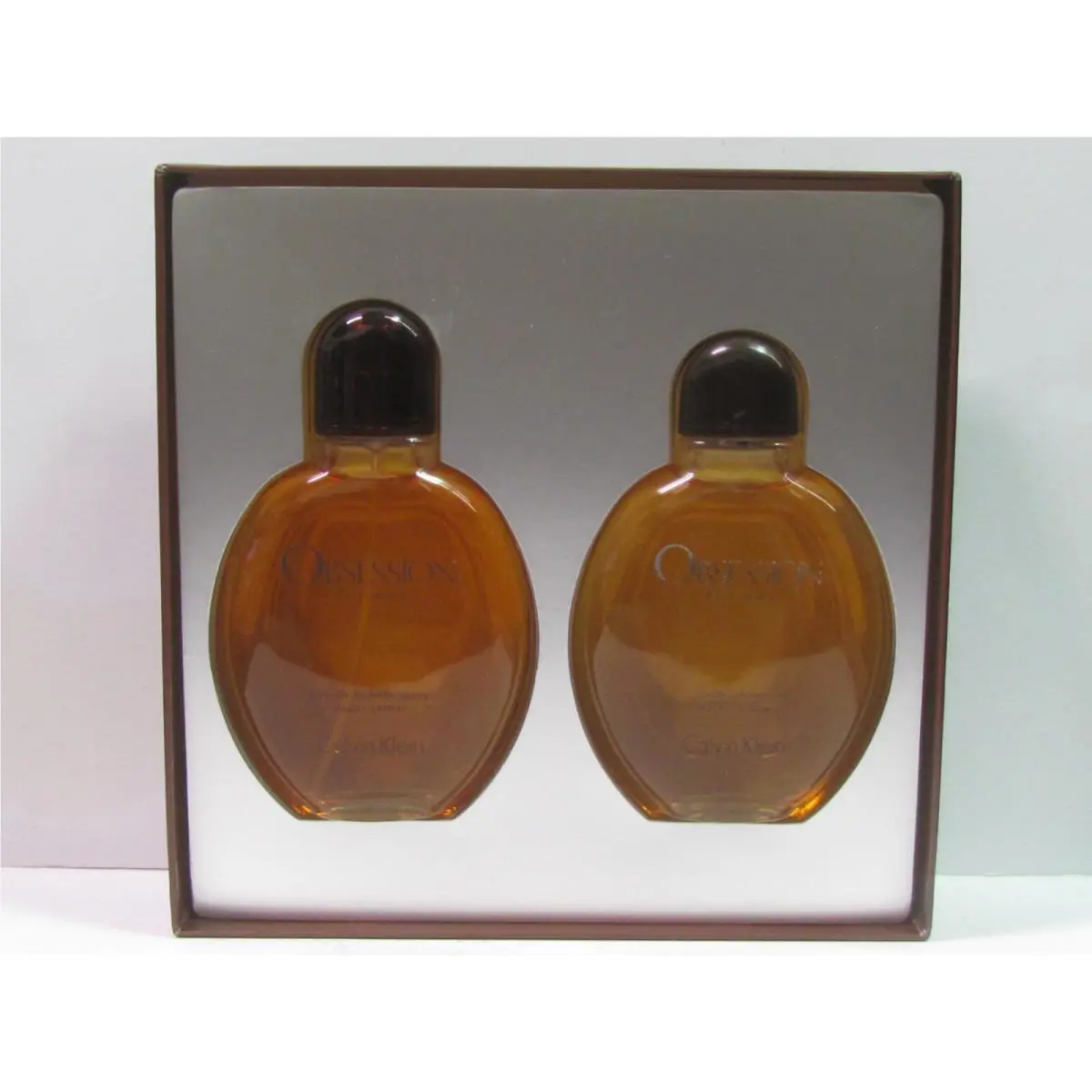 Obsession Calvin Klein Men 2 Pieces Set 4 oz Edt Spray + 4 oz After Shave Rare