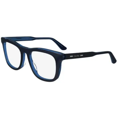 CK24515 438 Blue/square Men`s Eyeglasses 52-19-145mm by Calvin Klein