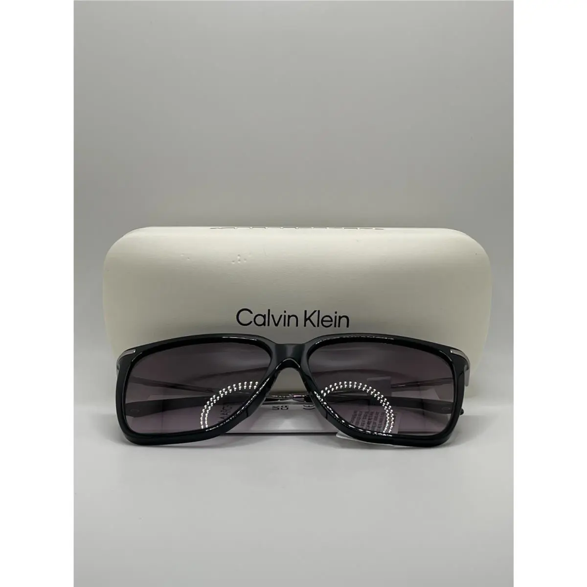 Calvin Klein CK22531S Womens Black Frame Purple Lens Square Sunglasses