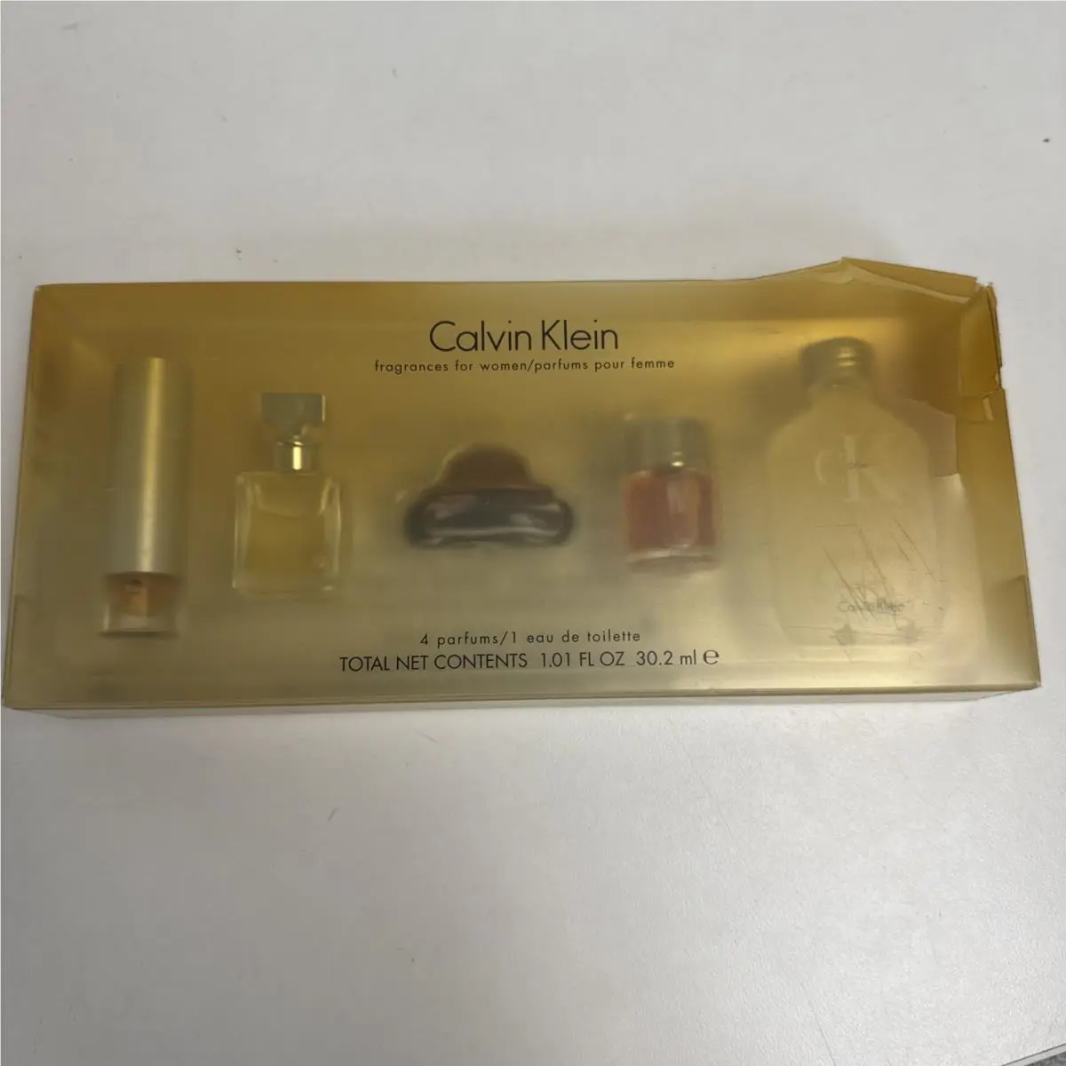 Calvin Klein Gift Set of 5 Mini Perfumes 1.01 Floz Total