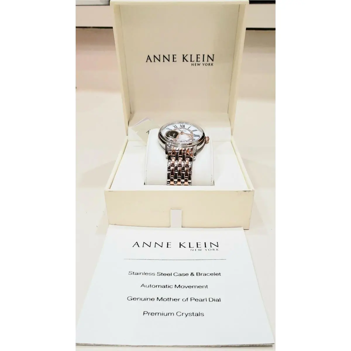 Anne Klein New York Mop Ladies Automatic Watch 12/2339MPRT