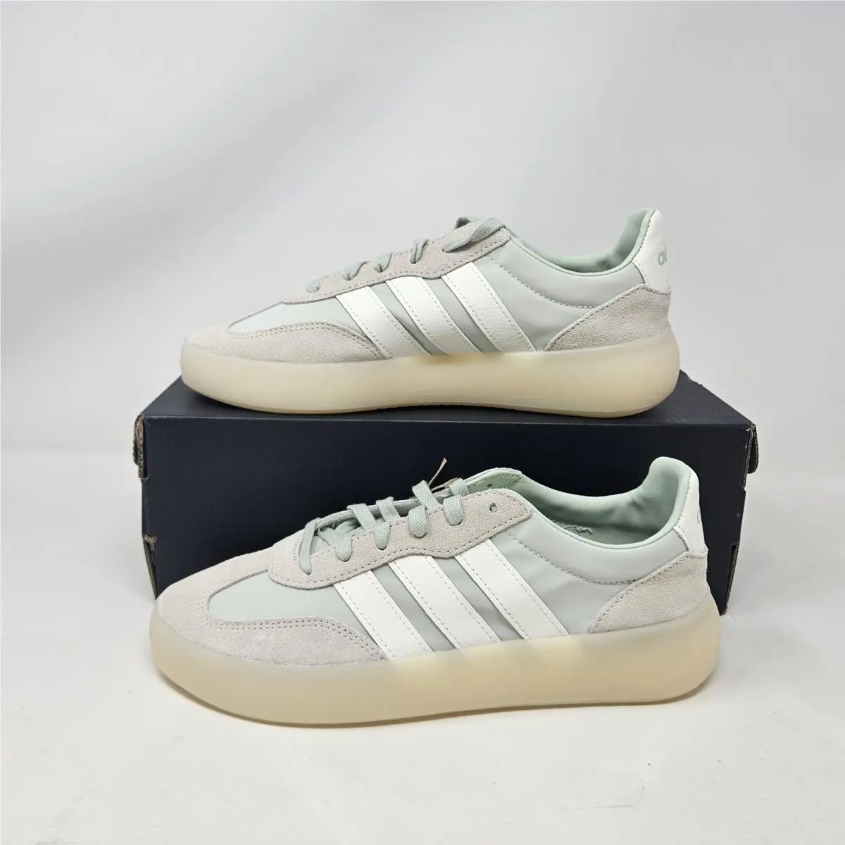 Adidas Barreda Decode `green/white/grey` Suede Casual / JP9670 / Womens Size 7.5