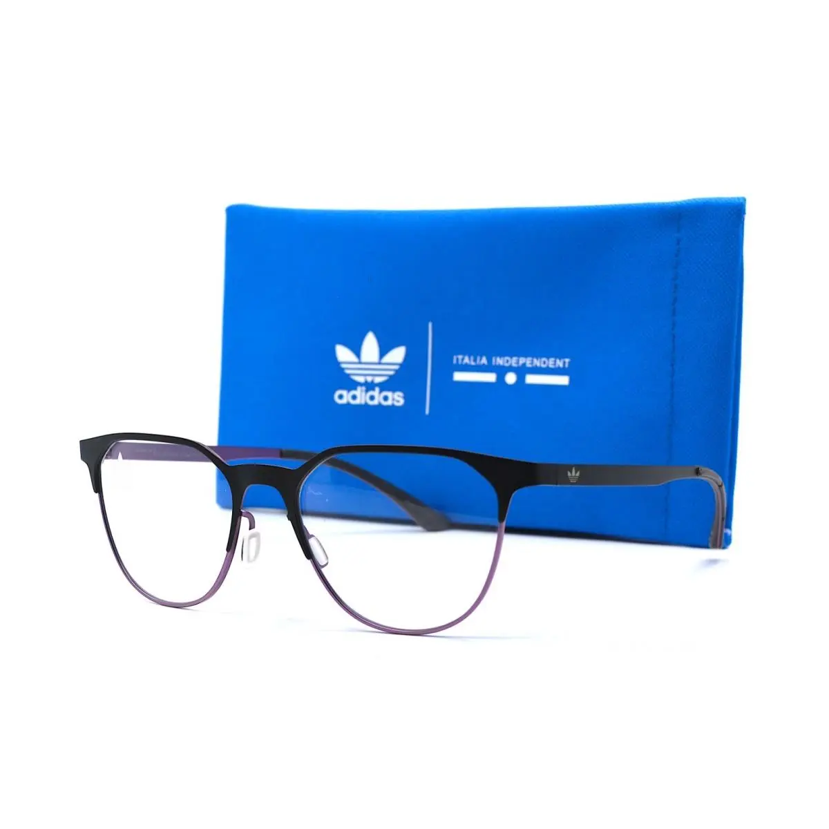 Adidas AOM0050O.009.015 Black Purple Eyeglasses Frames 52-18