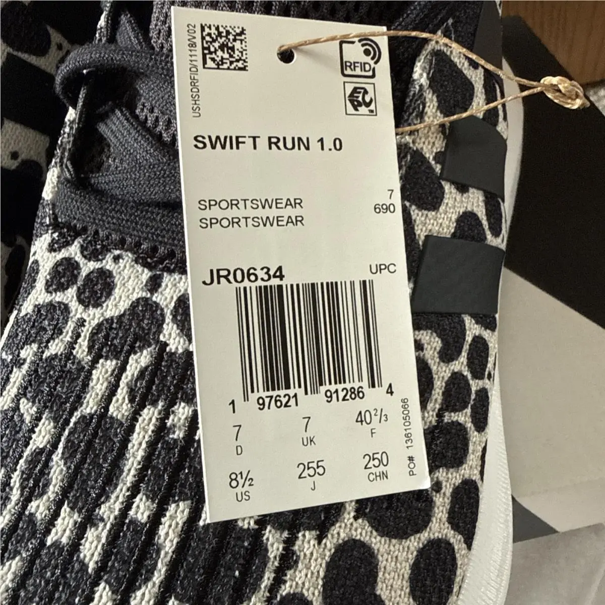 Adidas shoes - Adidas Women`s Swift Run 1.0 Shoes - JR0634 - Black/Gray 1