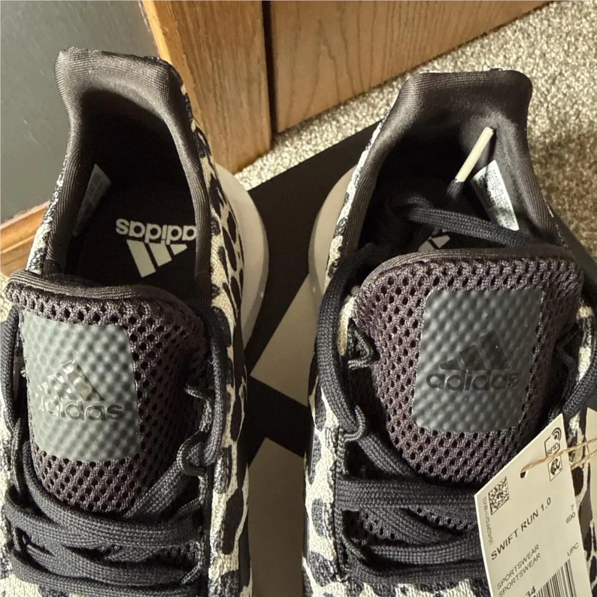Adidas shoes - Adidas Women`s Swift Run 1.0 Shoes - JR0634 - Black/Gray 2