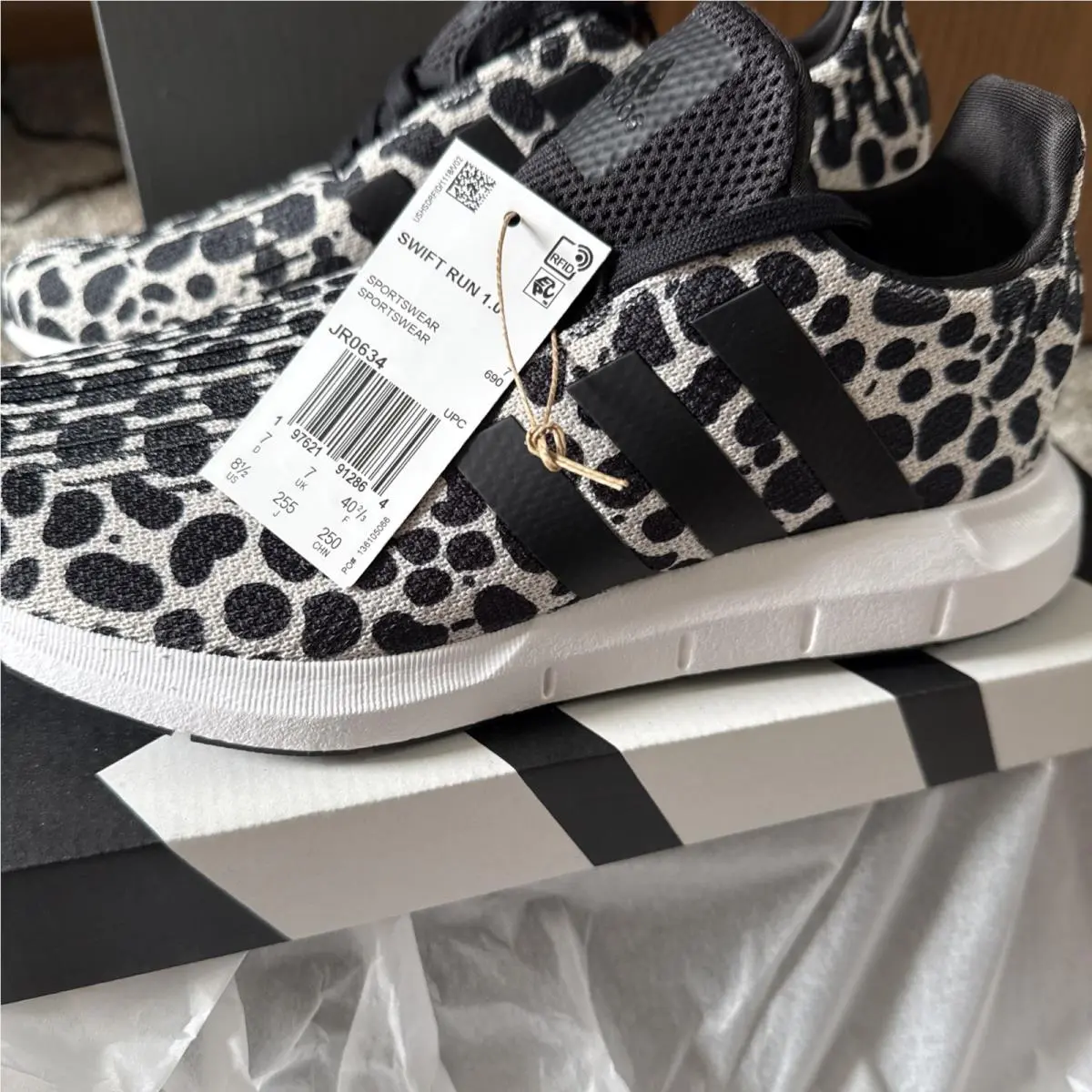 Adidas shoes - Adidas Women`s Swift Run 1.0 Shoes - JR0634 - Black/Gray 3