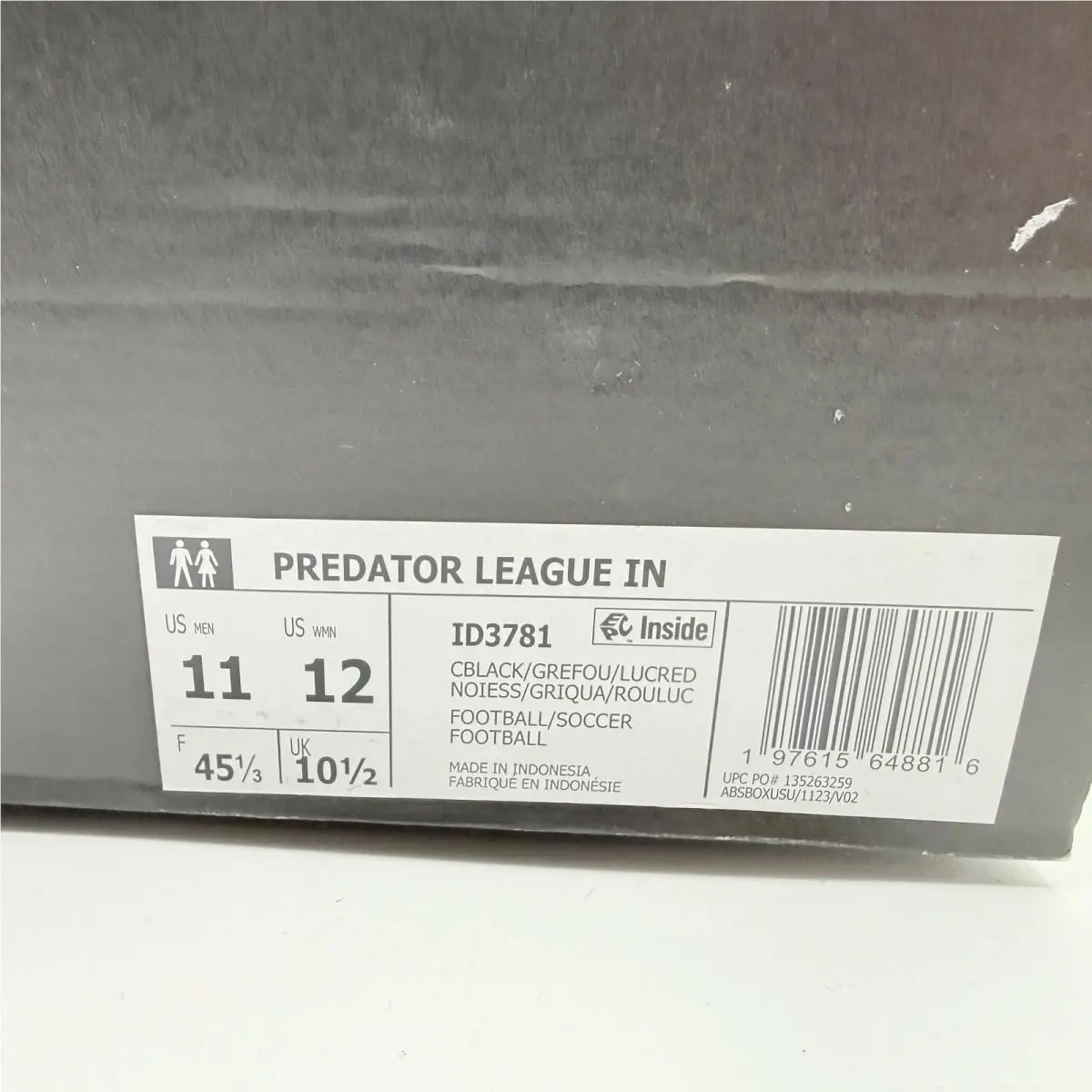 Adidas shoes - Adidas Predator League Indoor - Predator League Indoor - ID3781 - Black (UPC: 197615648816) 8