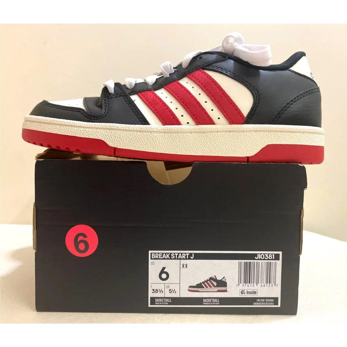 Adidas shoes - Black, White, Red (UPC: 197615687297) 13
