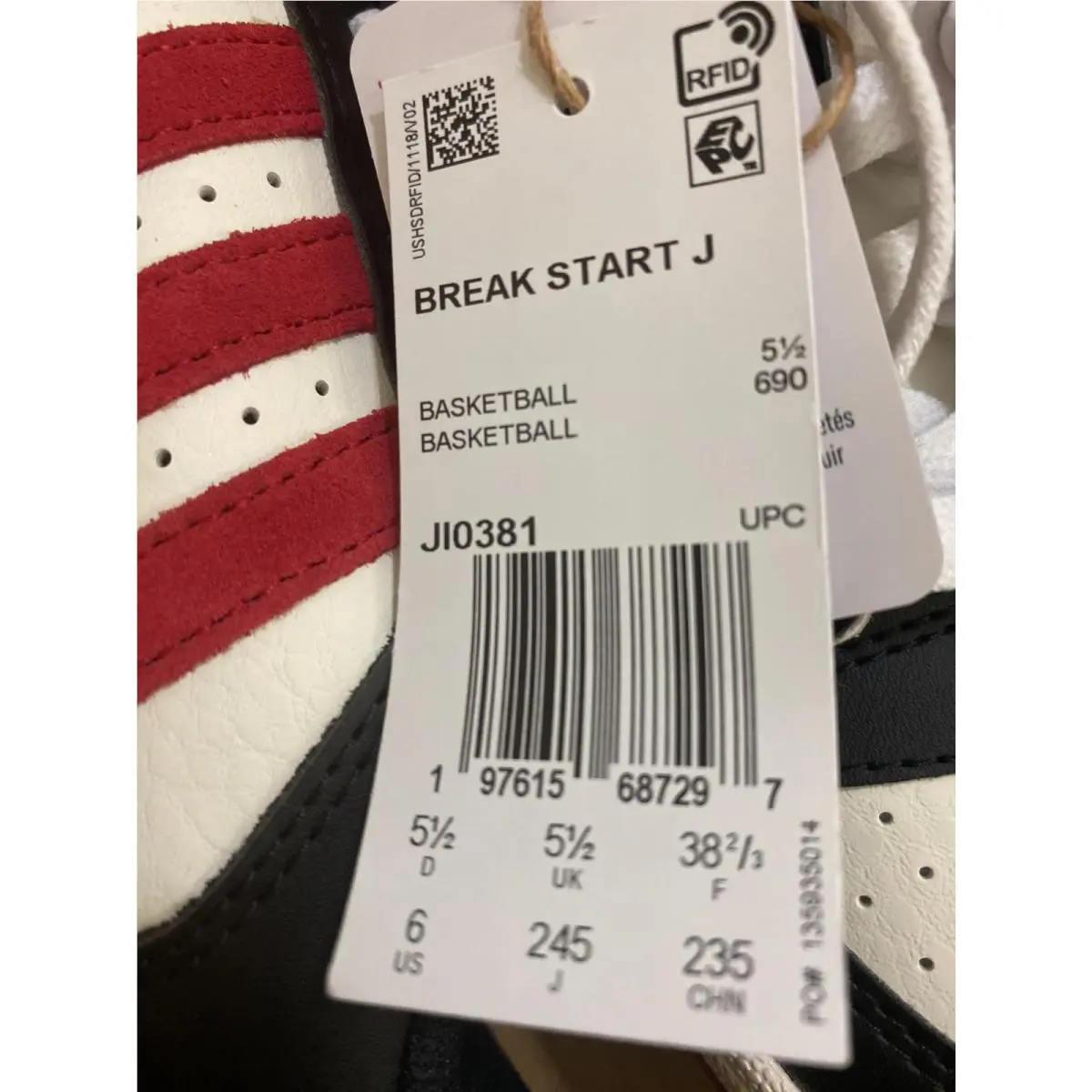 Adidas shoes - Black, White, Red (UPC: 197615687297) 5