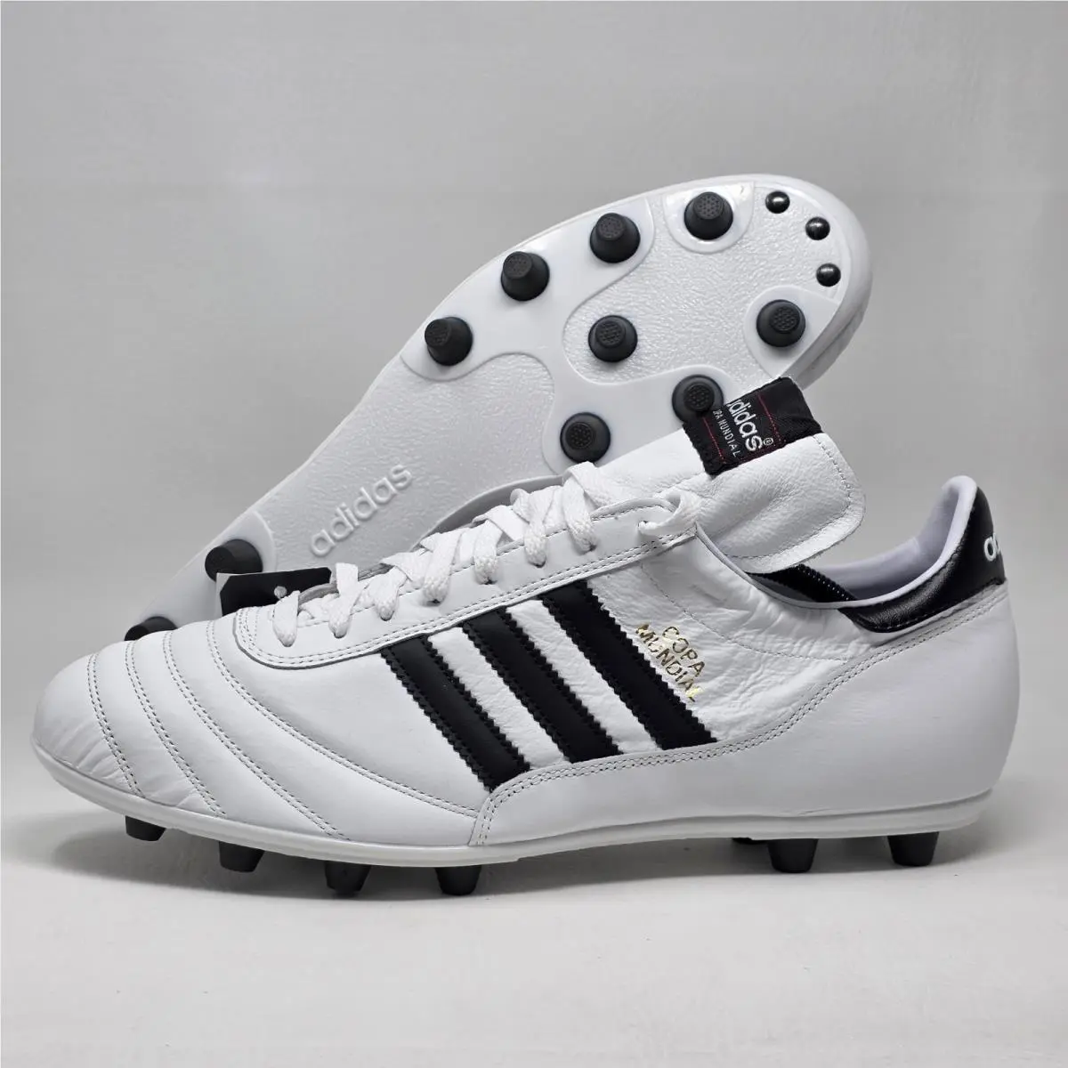 Copa Mundial Men`s Leather Soccer Cleats White Black Size 13 ID4050 by Adidas