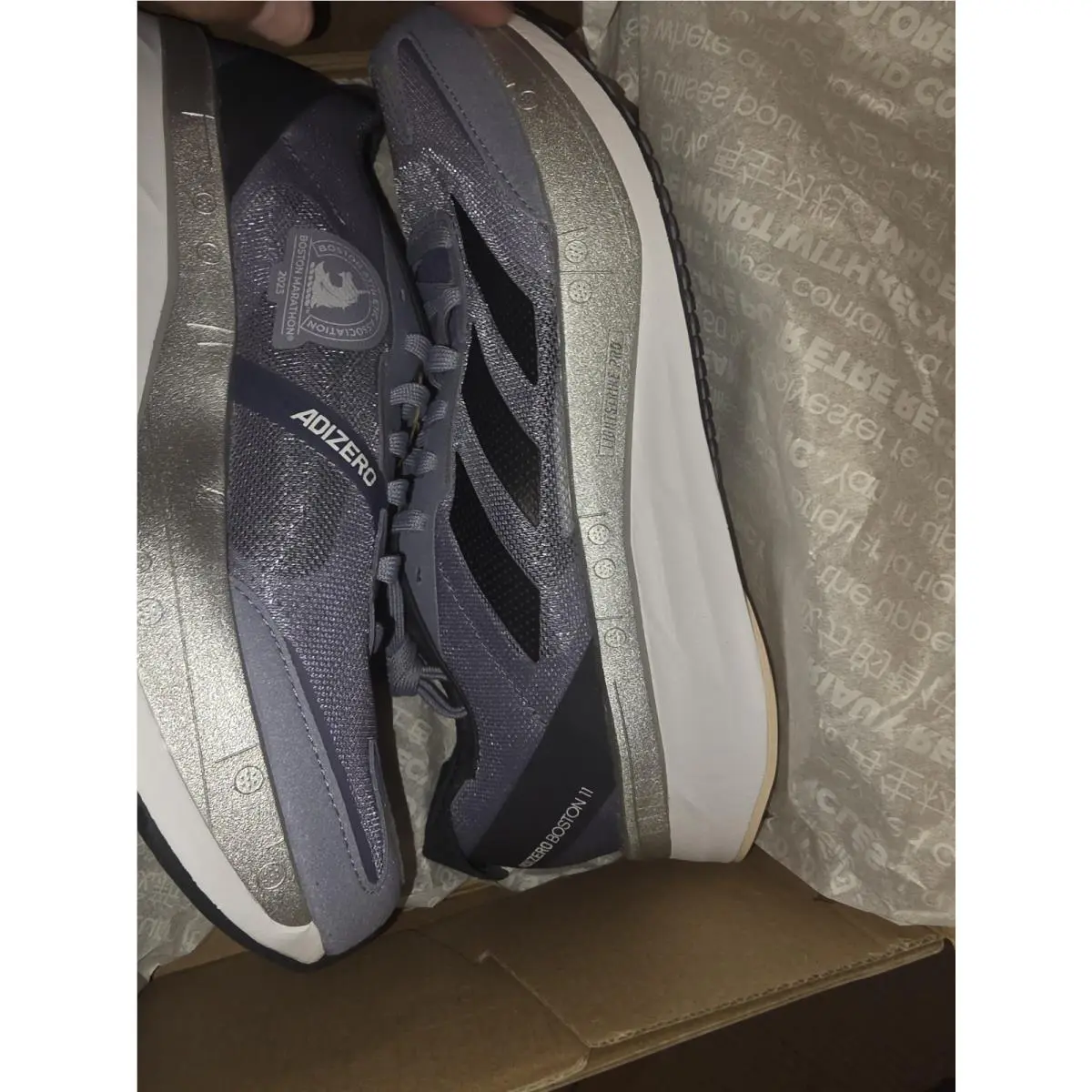 Boston 11 Gray Mens Black Size 10 by Adidas