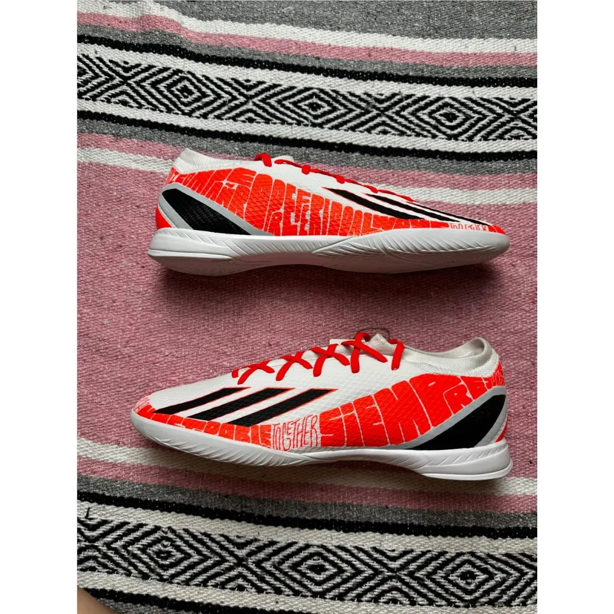 Size 12.5 - Adidas X Speedportal.3 Messi White GW8392 Indoor Soccer Cleats