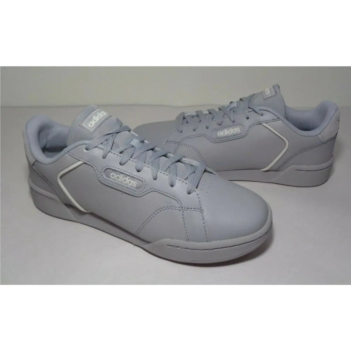 Adidas Size 12.5 M Roguera Gray Leather Lace Up Sneakers Men`s Shoes