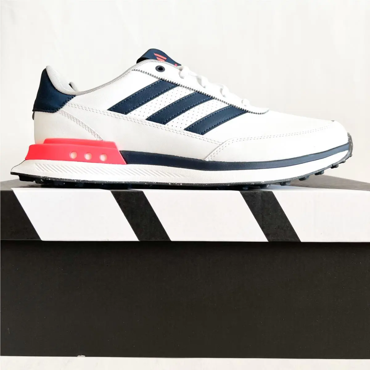 DS Men`s Adidas Golf S2G Leather Waterproof Navy 10.5 Sneakers Shoes