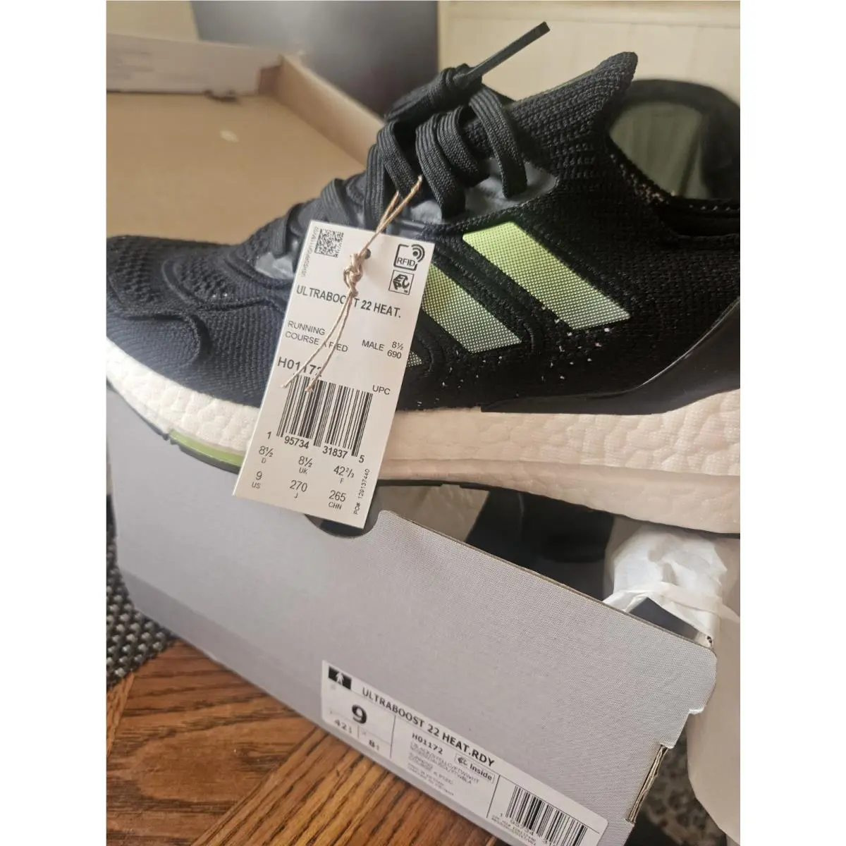 Adidas shoes - ultraboost 22 heat.rdy - ultraboost - H01172 - Black 1