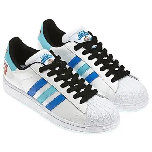 Adidas Star Wars Superstar Lace-up Leather Men SZ 9 Shoes White/blue/black - WHITE/BLUE -50U- G51622